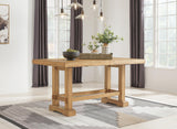 Havonplane Counter Height Dining Table, 6 Barstools and Bench - D773D5