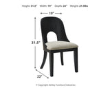 Rowanbeck Dining Table and 6 Chairs - D821D4