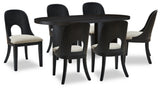 Rowanbeck Dining Table and 6 Chairs - D821D4