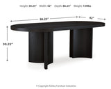 Rowanbeck Dining Table and 6 Chairs - D821D4