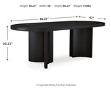Rowanbeck Dining Table and 6 Chairs - D821D4