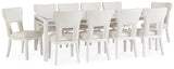 Chalanna Dining Table and 10 Chairs - D822D4