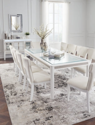 Chalanna Dining Table and 10 Chairs - D822D4
