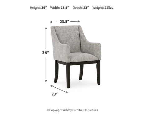 Burkhaus Dining Table and 6 Chairs - D984D3