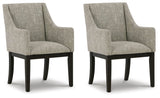 Burkhaus Dining Arm Chair (Set of 2) - D984-01AX2