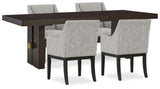 Burkhaus Dining Table and 4 Chairs - D984D10