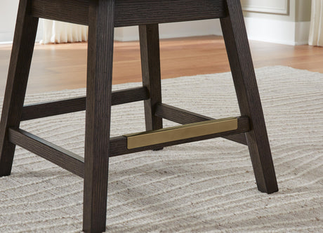 Burkhaus Counter Height Dining Table and 4 Barstools - D984D5