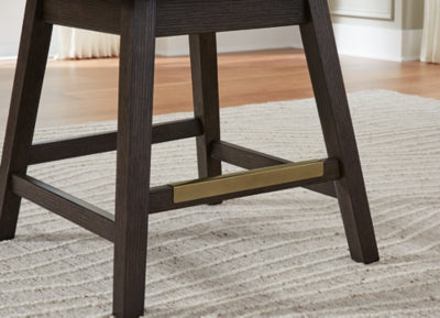 Burkhaus Counter Height Dining Table and 6 Barstools - D984D6