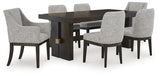 Burkhaus Dining Table and 6 Chairs - D984D3