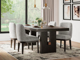 Burkhaus Dining Table and 4 Chairs - D984D1