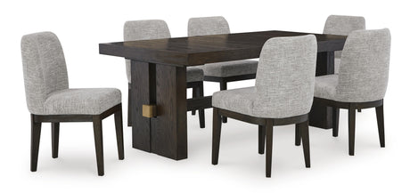 Burkhaus Dining Table and 6 Chairs - D984D8