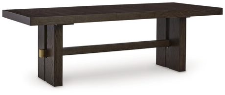 Burkhaus Dining Table and 4 Chairs - D984D1