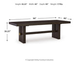 Burkhaus Dining Table and 6 Chairs - D984D3