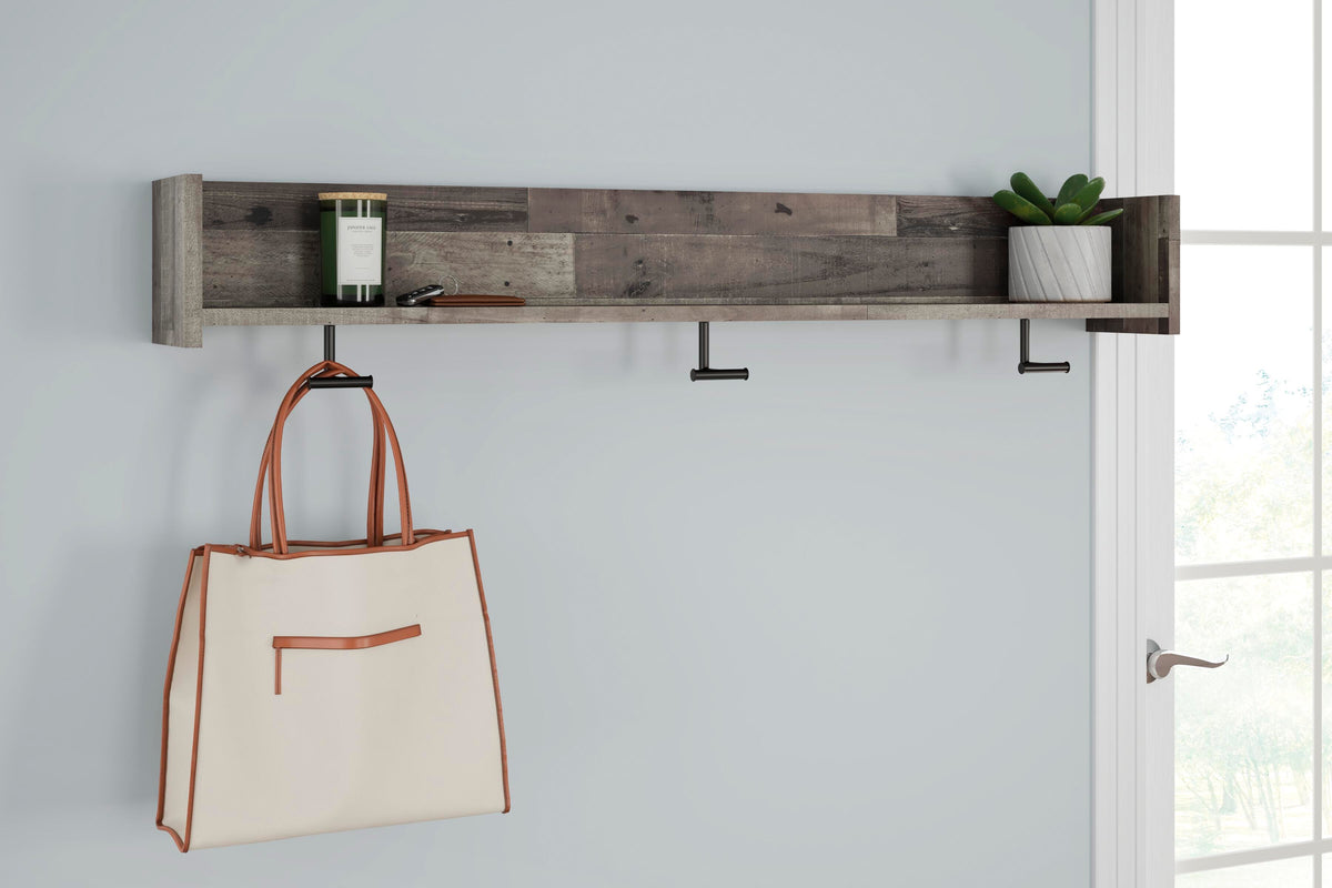 Neilsville Wall Mounted Coat Rack with Shelf - EA2120-151