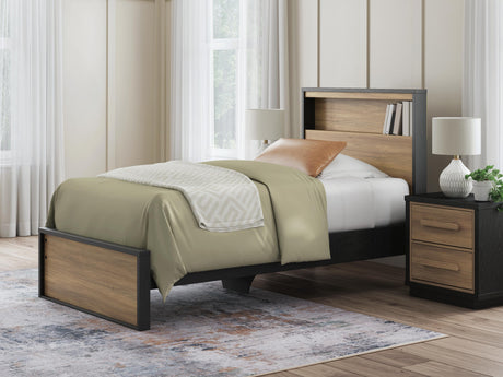 Kozmour Twin Bookcase Complete Bed Frame - EB1460-71