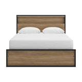 Kozmour Queen Bookcase Complete Bed Frame - EB1460-81
