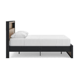 Kozmour Queen Bookcase Complete Bed Frame - EB1460-81