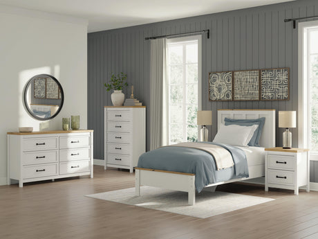 Kerisden Twin Panel Complete Bed Frame - EB1480-71