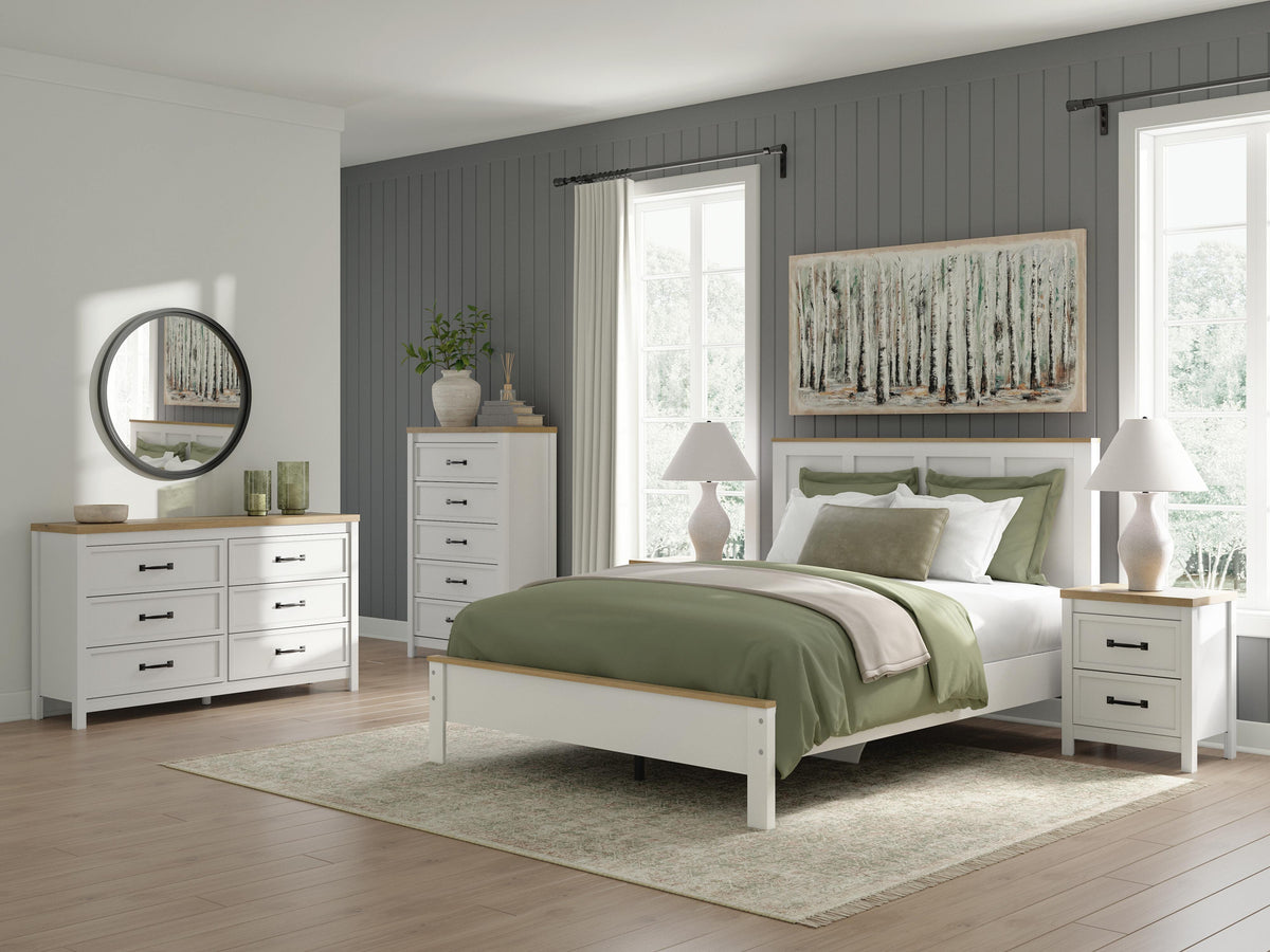 Kerisden Queen Panel Complete Bed Frame - EB1480-81