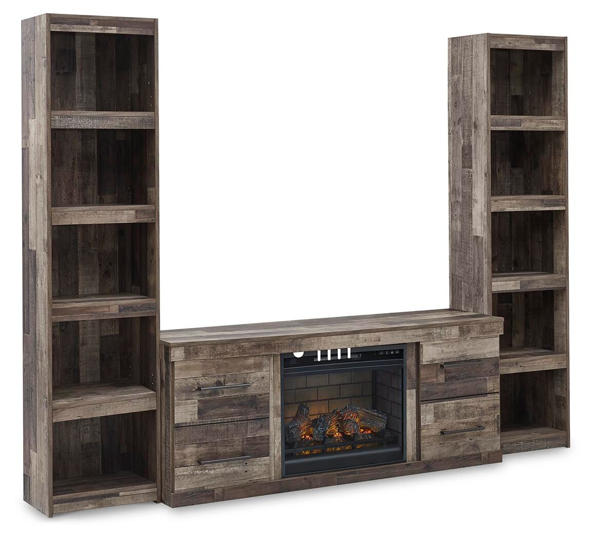Derekson 3-Piece Entertainment Center with Electric Fireplace - EW0200W10