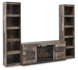 Derekson 3-Piece Entertainment Center with Electric Fireplace - EW0200W10
