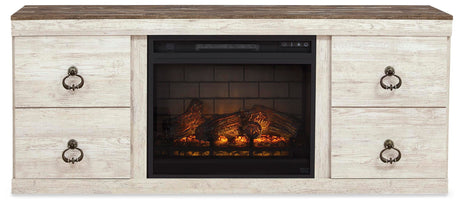 Willowton TV Stand with Electric Fireplace - EW0267W8