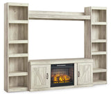 Bellaby 4-Piece Entertainment Center with Electric Fireplace - EW0331W8