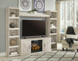 Bellaby 4-Piece Entertainment Center with Electric Fireplace - EW0331W8