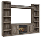 Wynnlow 4-Piece Entertainment Center with Electric Fireplace - EW0440W8