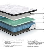 Chime 12 Inch Hybrid Twin Mattress in a Box - M69711