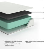 Chime 12 Inch Memory Foam Twin Mattress in a Box - M72711