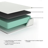 Chime 12 Inch Memory Foam Twin Mattress in a Box - M72711