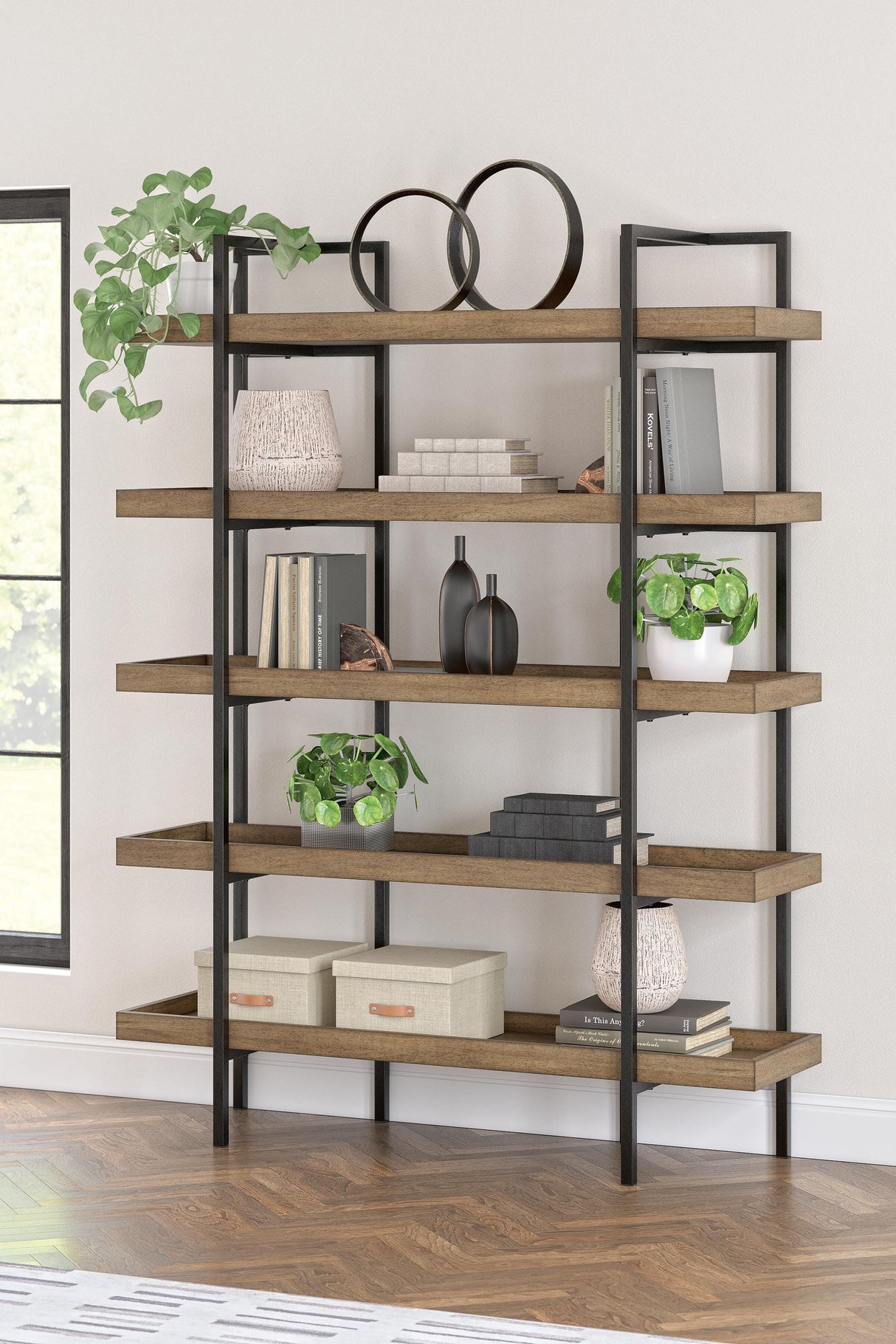 Montia 76" Bookcase - H632-70