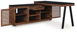 Kallari Credenza with Desk Return - H737H1