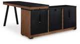 Kallari Credenza with Desk Return - H737H1