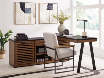 Kallari Credenza with Desk Return - H737H1