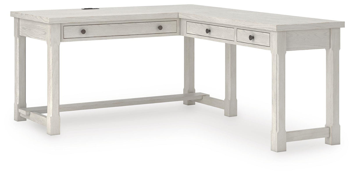 Robbinsdale L-Shaped Home Office Desk - H742H1