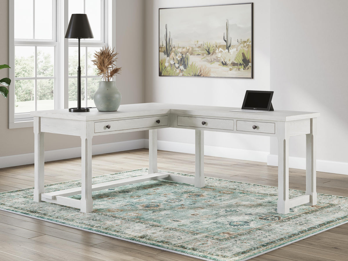Robbinsdale L-Shaped Home Office Desk - H742H1