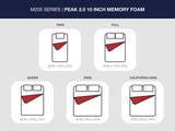 Peak 2.0 10 Memory Foam Twin Mattress - M20511