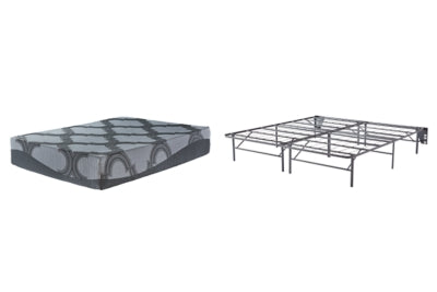 12 Inch Ashley Hybrid King Adjustable Base and Mattress - M628M8