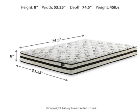 8 Inch Chime Innerspring Full Mattress in a Box - M69521