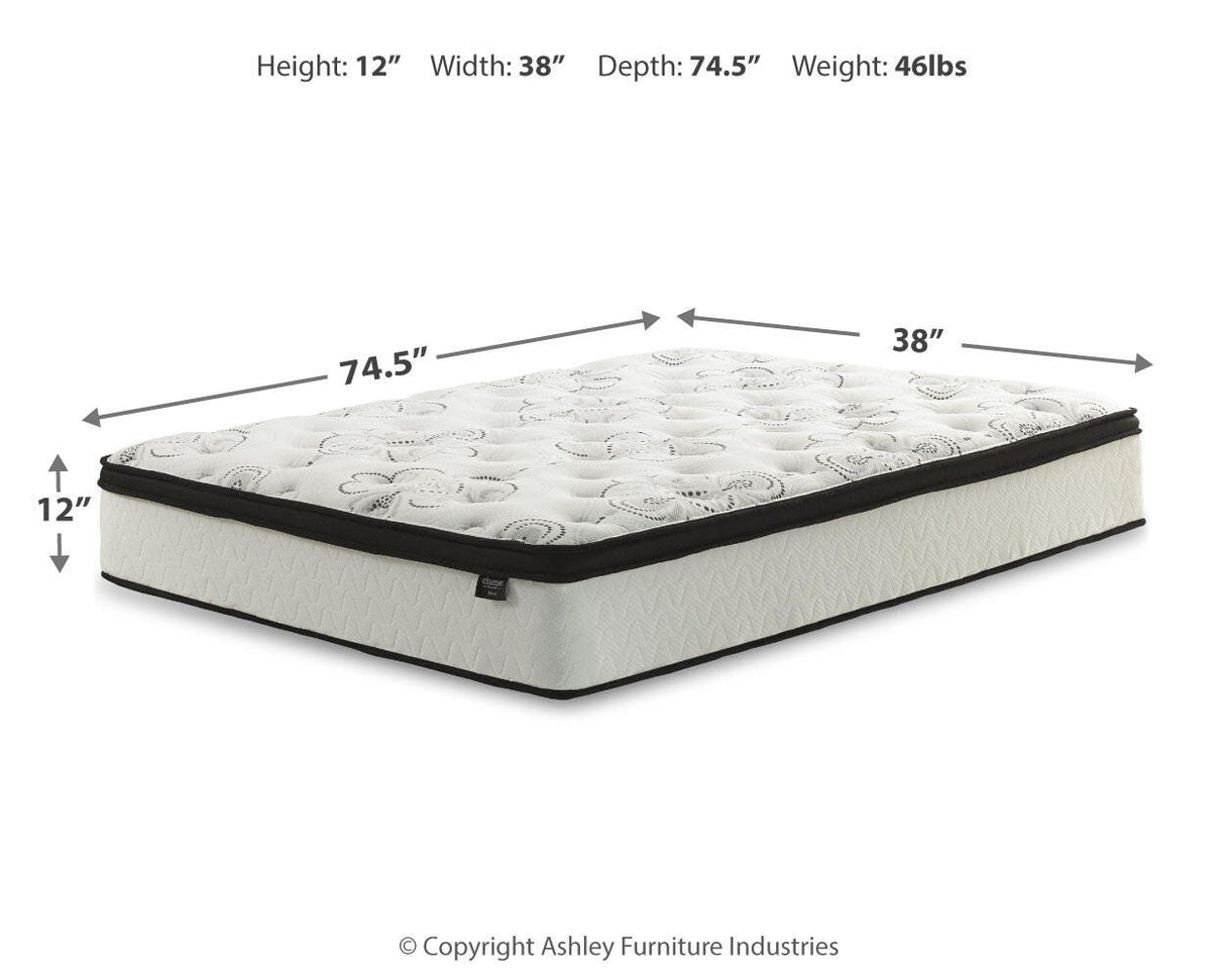 Chime 12 Inch Hybrid Twin Mattress in a Box - M69711