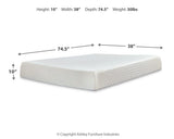 10 Inch Chime Memory Foam Twin Mattress in a Box - M69911
