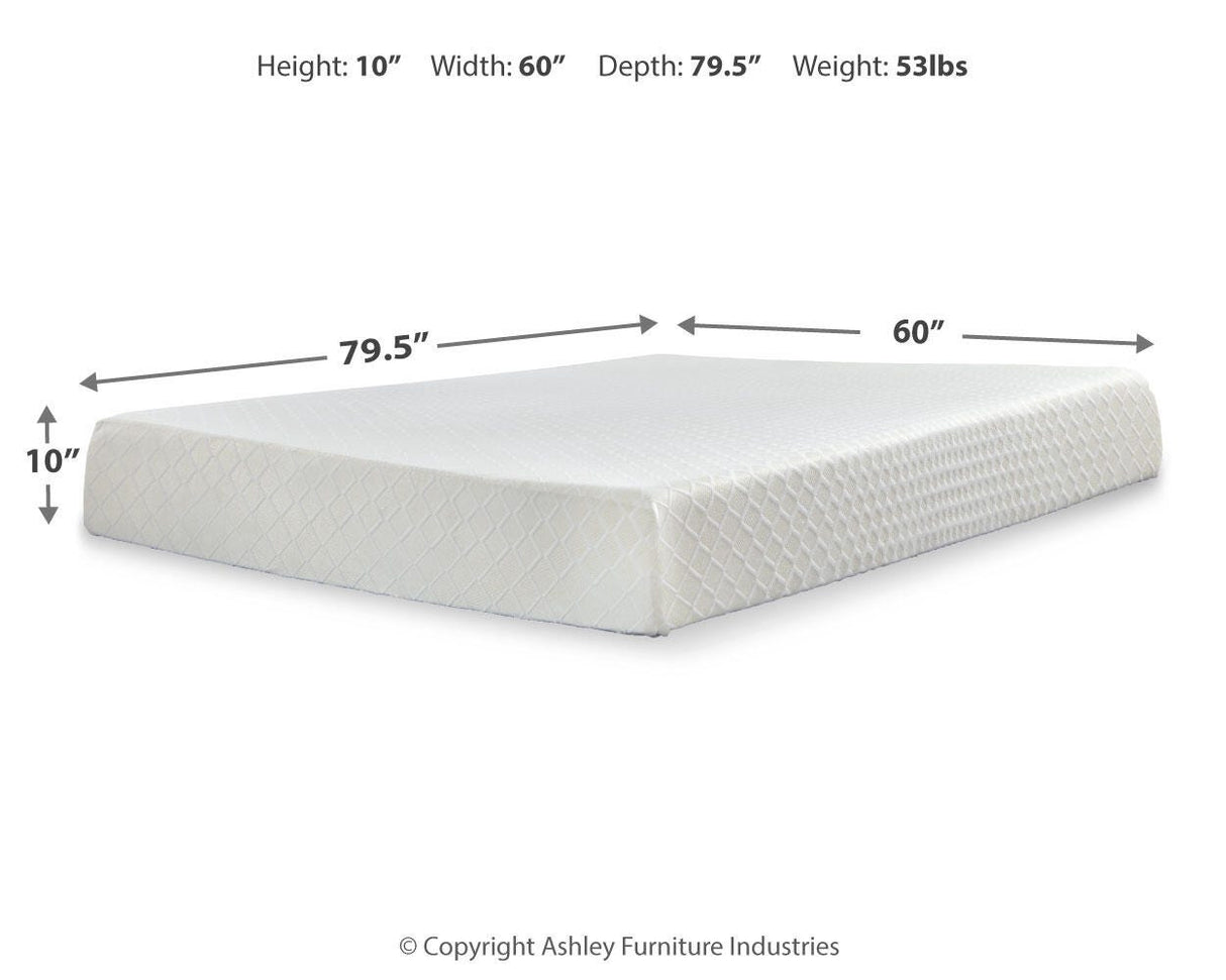 10 Inch Chime Memory Foam Queen Mattress in a Box - M69931