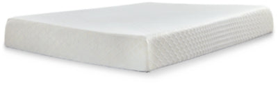 10 Inch Chime Memory Foam King Mattress and Foundation - M699M1