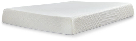 10 Inch Chime Memory Foam King Mattress and Foundation - M699M1