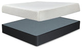 10 Inch Chime Memory Foam King Mattress and Foundation - M699M1