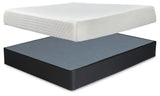 10 Inch Chime Memory Foam King Mattress and Foundation - M699M1