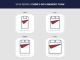 Chime 8 Inch Memory Foam Full Mattress in a Box - M72621