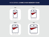 Chime 8 Inch Memory Foam Twin Mattress in a Box - M72611